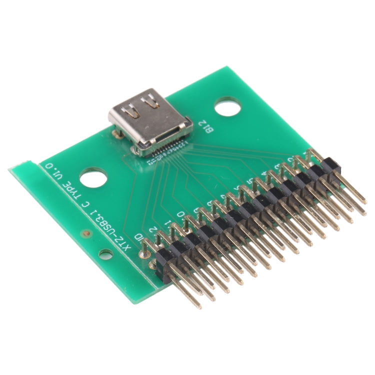 Double-sided Positive and Negative Type C Female Test Board USB 3.1 with PCB 24P Female Connector, Type C Female