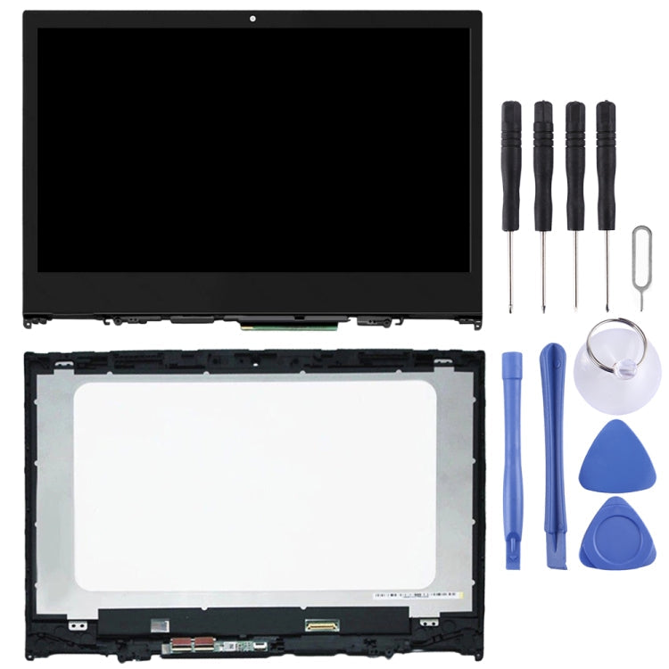 1366 x 768px LCD Screen and Digitizer Full Assembly With Frame for Lenovo Yoga 520-14IKB, For Lenovo Yoga 520-14IKB 1366 x 768px