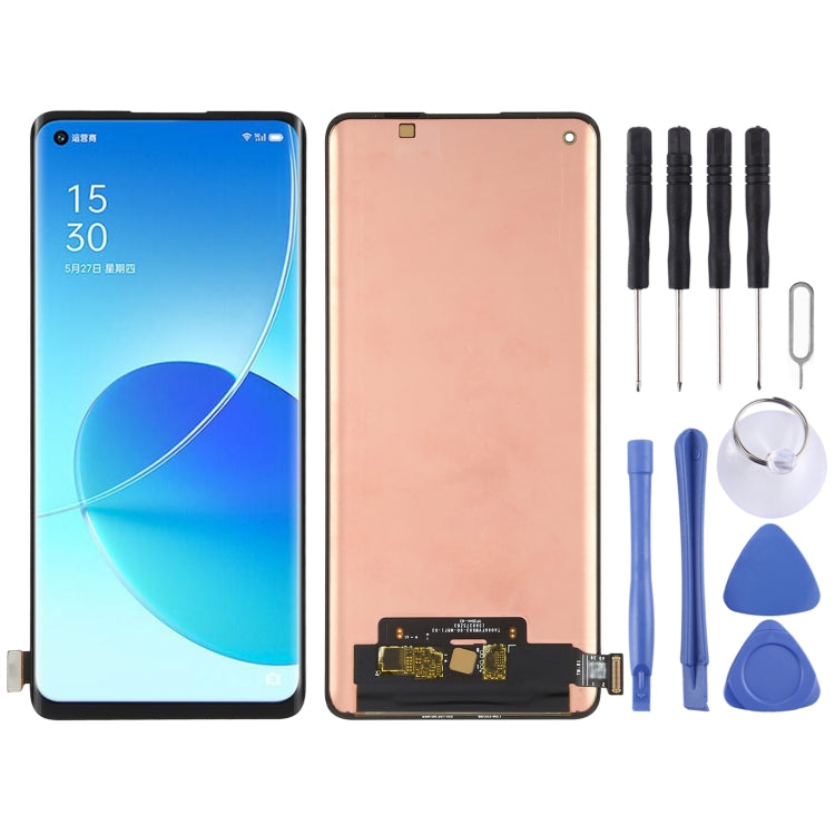 Original AMOLED Material LCD Screen and Digitizer Full Assembly for OPPO Reno6 Pro 5G / Reno6 Pro+ 5G, For OPPO Reno6 Pro 5G(Original)