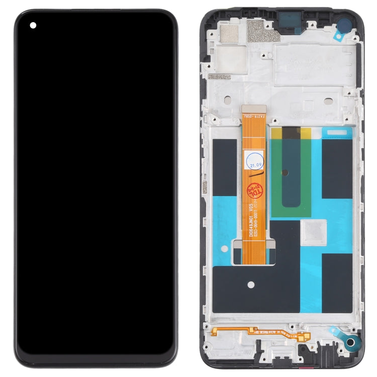 LCD Screen and Digitizer Full Assembly With Frame for OPPO Realme 7 (Asia) 4G RMX2151 RMX2163, For OPPO Realme 7 (Asia) 4G