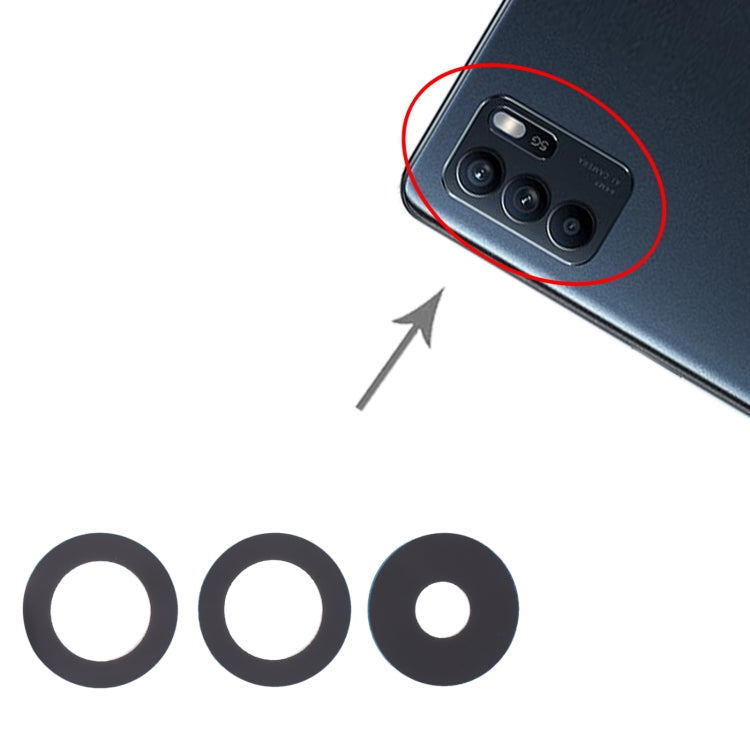 For OPPO Reno6 4G / Reno6 5G / Reno6 Z 10pcs Back Camera Lens, For OPPO Reno6 4G / Reno6 5G / Reno6 Z