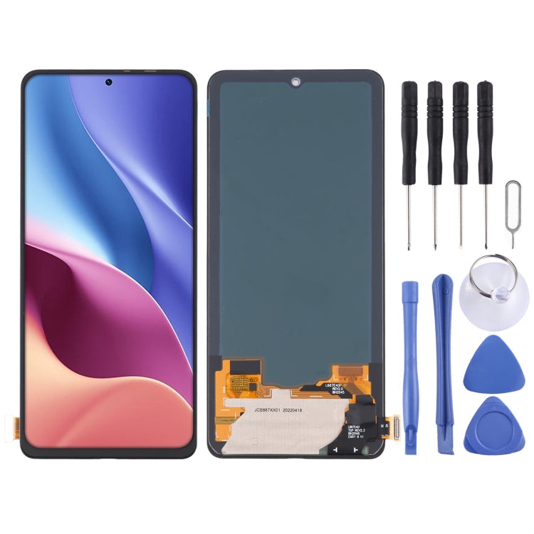 OLED Material LCD Screen and Digitizer Full Assembly For Xiaomi Redmi K40/Redmi K40 Pro/Redmi K40 Pro+/11i/11X/11X Pro/Poco F3/Black Shark 4/Black Shark 4 Pro/Black Shark 4S/Black Shark 4S Pro, For Xiaomi Redmi K40