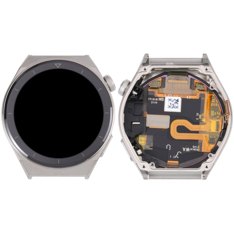 Original Sapphire Material LCD Screen for Huawei Watch GT 3 Pro 46mm Digitizer Full Assembly With Frame, For Huawei Watch GT 3 Pro 46mm(Silver)