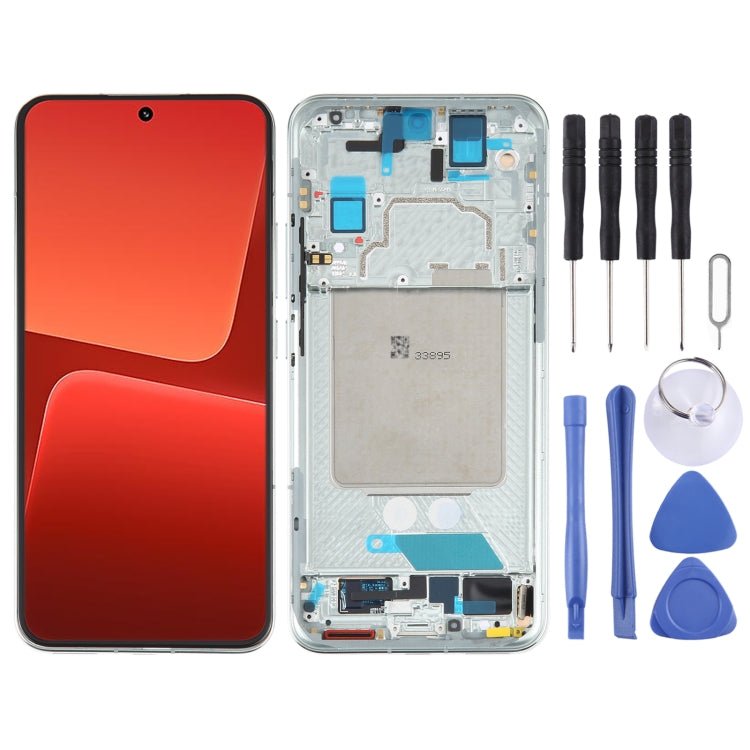 AMOLED Original LCD Screen For Xiaomi 13 Digitizer Full Assembly with Frame, For Xiaomi 13 (Original)