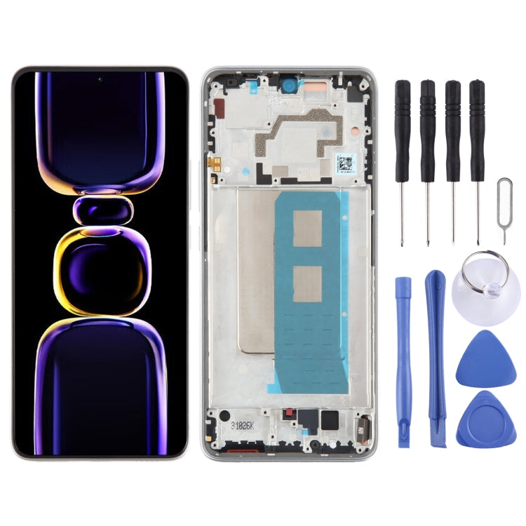 For Xiaomi Poco F5 Pro Original AMOLED Material LCD Screen Digitizer Full Assembly with Frame, For Xiaomi Poco F5 Pro (Original)