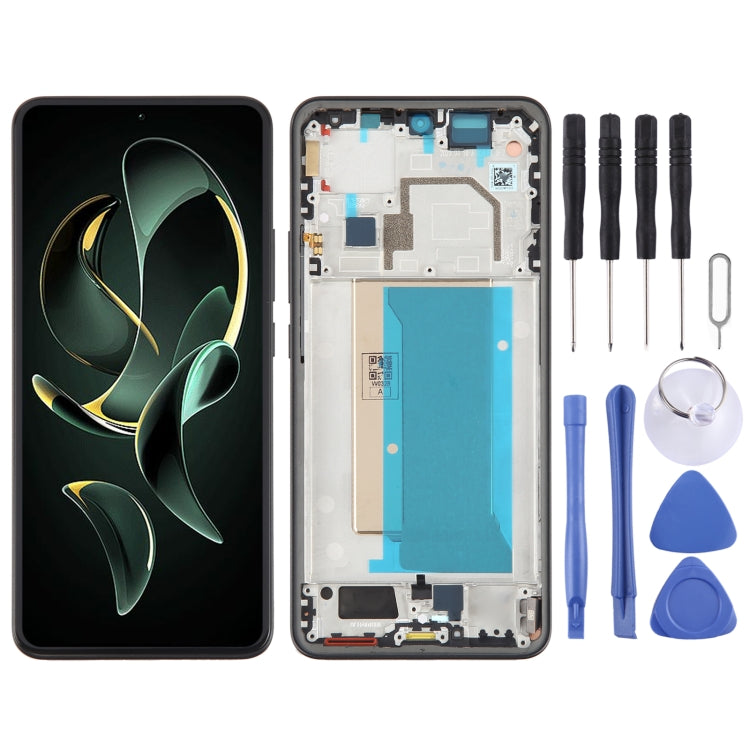For Xiaomi 13T Original AMOLED Material LCD Screen Digitizer Full Assembly with Frame, For Xiaomi 13T (Original), For Xiaomi 13T(Original)