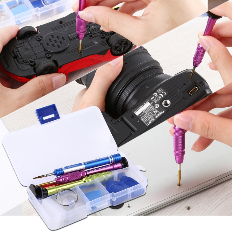 JIAFA 15 in 1 Repair Hand Tool Screwdriver Tool Kit For iPhone Series, 15 in 1