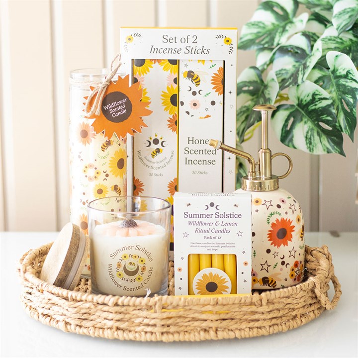 Summer Solstice Wildflower Tube Candle