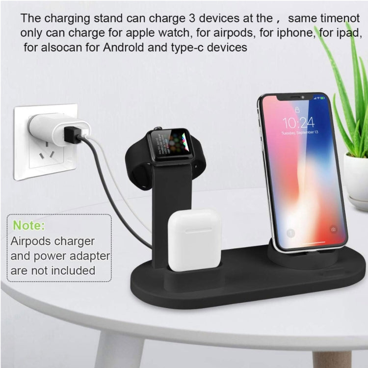 HQ-UD15 Rotatable Wireless Charging Base with Stand for Phones / iWatches / AirPods (Silver), without Wireless Charging White, without Wireless Charging Black, White (with wireless charging), Black (without wireless charging)