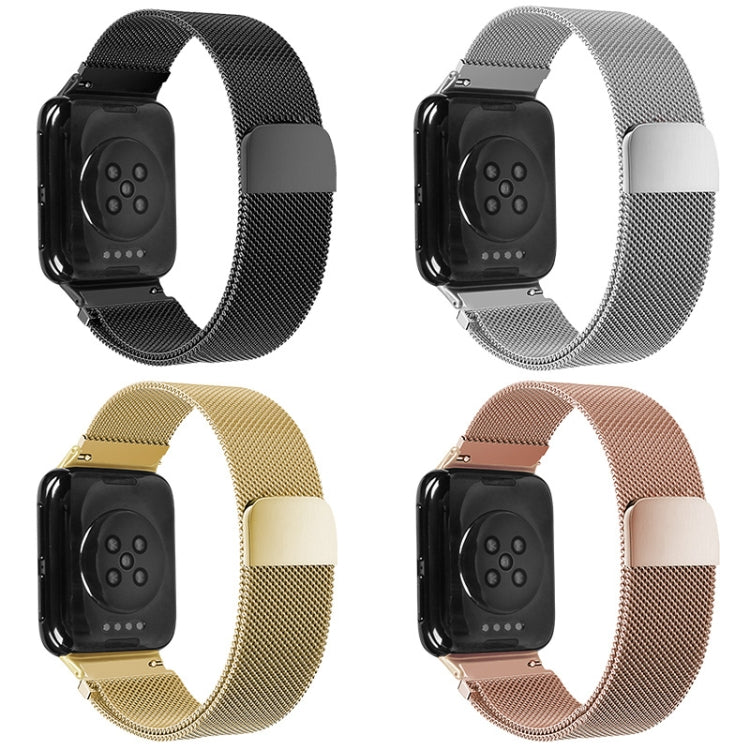 For OPPO Watch 46MM Smart Watch Milanese Stainless Steel Metal Strap