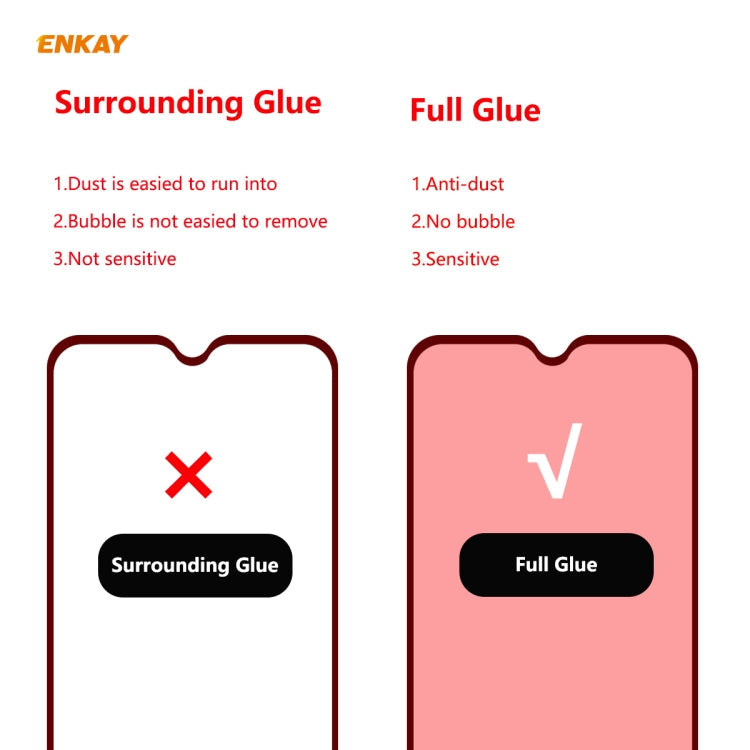 ENKAY Hat-Prince Full Glue 0.26mm 9H 2.5D Tempered Glass Full Coverage Film, For Galaxy A01, For Galaxy A11 / M11, For Galaxy M31 / M21, For Galaxy A21s, For Galaxy A31, For Galaxy A41