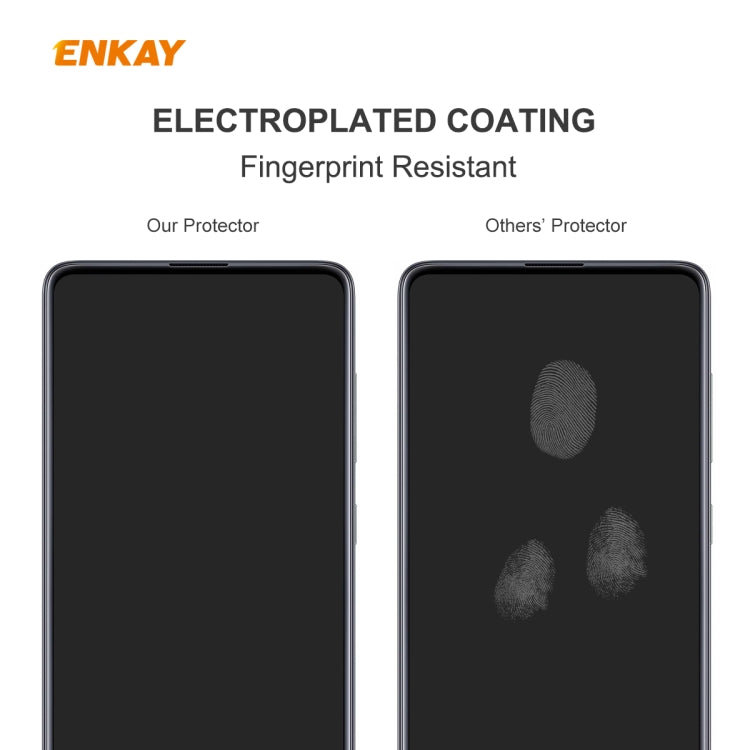 10 PCS ENKAY Hat-Prince 0.26mm 9H 2.5D Curved Edge Tempered Glass Film, For OnePlus Nord, For Galaxy M31s 10 PCS
