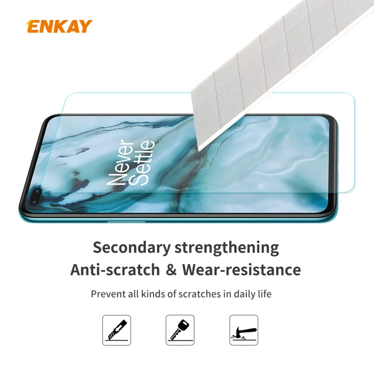 10 PCS ENKAY Hat-Prince 0.26mm 9H 2.5D Curved Edge Tempered Glass Film, For OnePlus Nord, For Galaxy M31s 10 PCS
