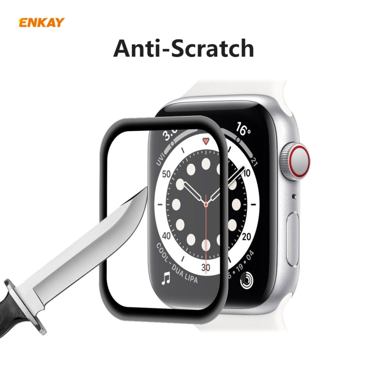 5 PCS ENKAY Hat-Prince 3D Full Screen Soft PC Edge + PMMA HD Screen Protector Film, For Apple Watch 6/5/4/SE 44mm, For Apple Watch 6/5/4/SE 40mm