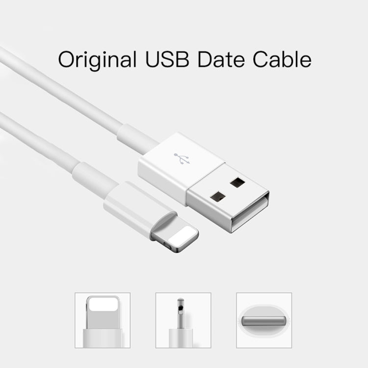 SDC-30W 2 in 1 USB to 8 Pin Data Cable + 30W QC 3.0 USB + 2.4A Dual USB 2.0 Ports Mobile Phone Tablet PC Universal Quick Charger Travel Charger Set,  UK Plug, with 8 Pin Cable, UK Plug
