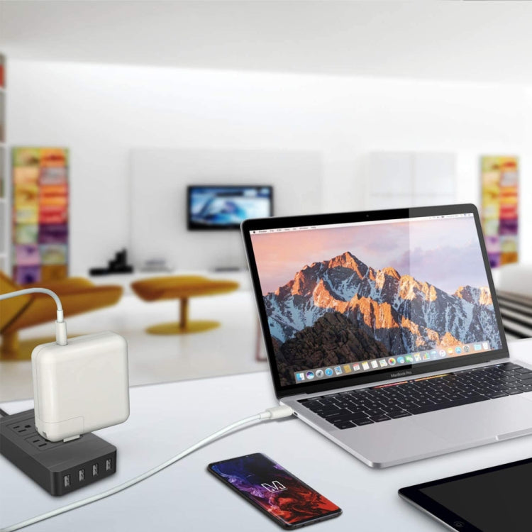 PD3.0 30W USB-C / Type-C Interface Universal Travel Charger with Detachable Foot, EU Plug, EU Plug