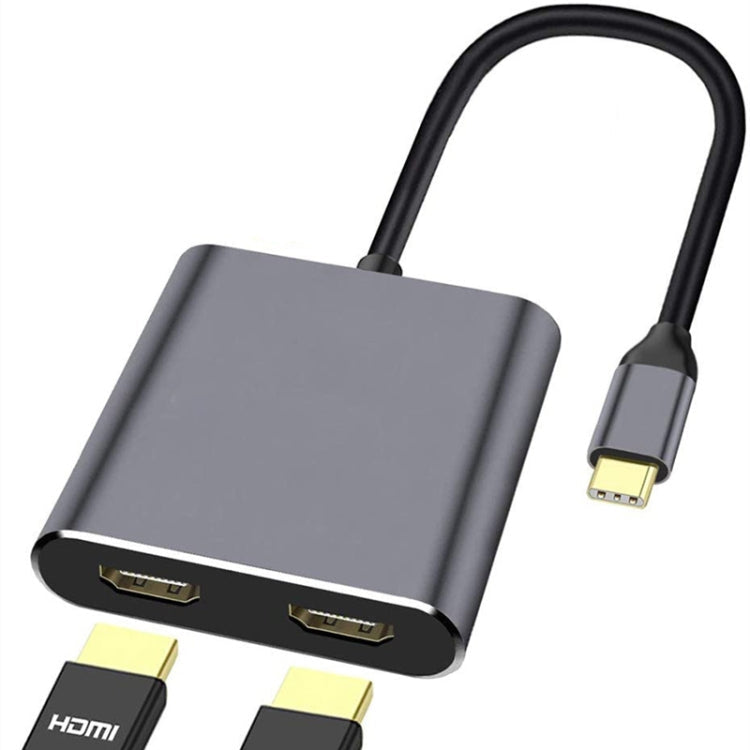 ZS-SGSHDMI USB-C / Type-C to Dual HDMI Adapter, USB-C / Type-C to Dual HDMI