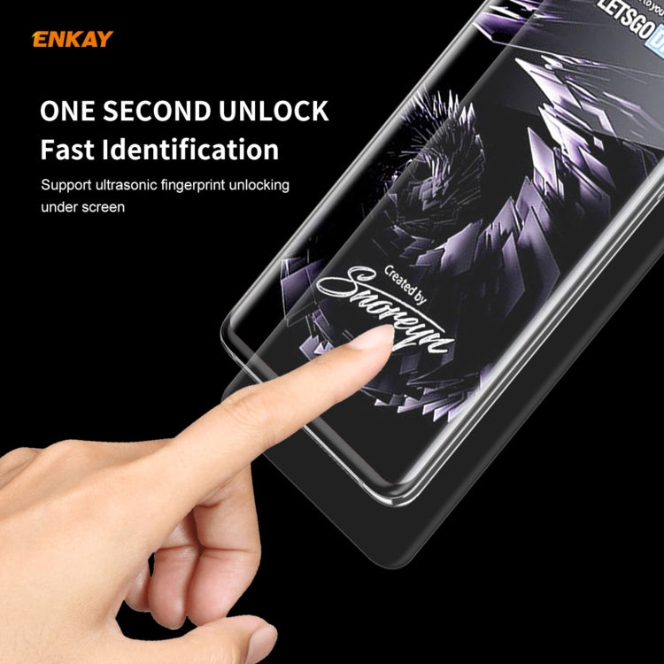 Hat-Prince ENKAY Clear TPU Shockproof Case Soft Anti-slip Cover + 3D Full Screen PET Curved Hot Bending HD Screen Protector Soft Film, Support Fingerprint Unlock, For Samsung Galaxy S21 Ultra 5G, For Xiaomi Mi 11