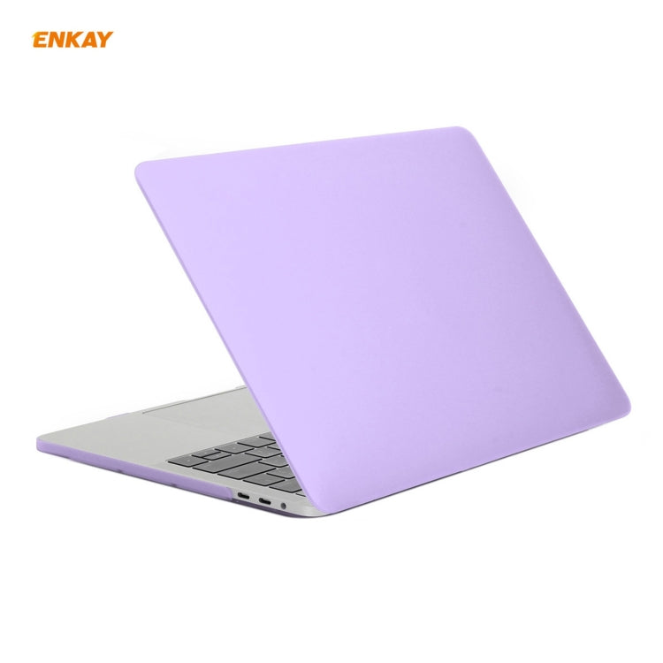 ENKAY 3 in 1 Matte Laptop Protective Case + US Version TPU Keyboard Film + Anti-dust Plugs Set for MacBook Pro 13.3 inch A1706 / A1989 / A2159 (with Touch Bar), For MacBook Pro 13.3 inch A1706 (with Touch Bar)