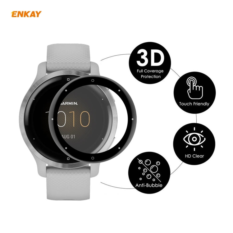 ENKAY Hat-Prince 3D Full Screen Soft PC Edge + PMMA HD Screen Protector Film, For Garmin Venu 2S / Vivoactive 4S 40mm (1 PC), For Redmi Watch (1 PCS), For Huawei B6 (1 PCS), For Venu 2 / Vivoactive 4 45mm (1 PCS), For Huawei Band 6 / Honor Band 6 (1 PCS)