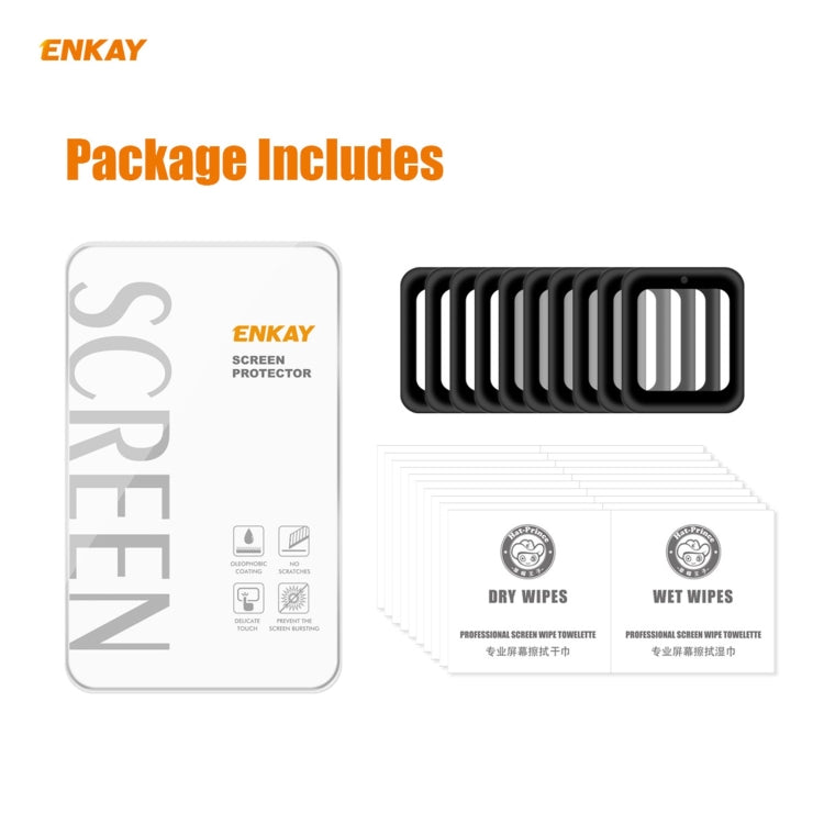 10 PCS ENKAY Hat-Prince 3D Full Screen Soft PC Edge + PMMA HD Screen Protector Film, For Venu 2 / Vivoactive 4 45mm (10 PCS), For Garmin Venu 2S / Vivoactive 4S 40mm (10 PCS), For Redmi Watch (10 PCS), For Huawei B6 (10 PCS)                            ...