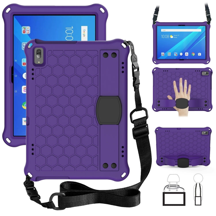 Honeycomb Design EVA + PC Material Four Corner Anti Falling Flat Protective Shell with Strap, For Lenovo Tab 4 10 Plus TB-X704F/N/L/V, For Lenovo Tab 4 10 TB-X304F/N
