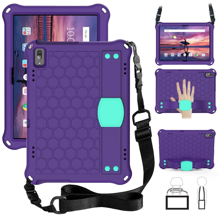 Honeycomb Design EVA + PC Material Four Corner Anti Falling Flat Protective Shell with Strap, For Lenovo Tab 4 10 Plus TB-X704F/N/L/V, For Lenovo Tab 4 10 TB-X304F/N