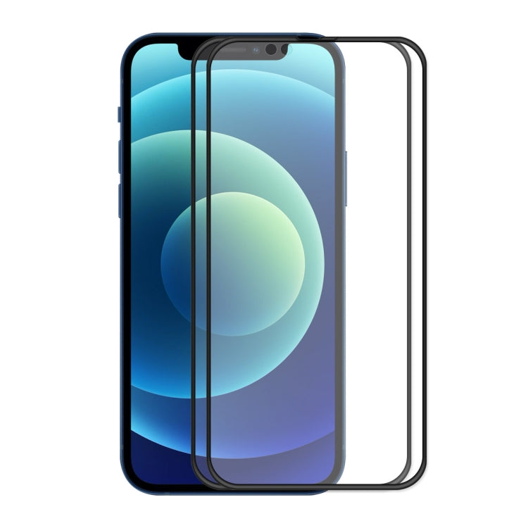 2 PCS ENKAY Hat-Prince Anti-drop Full Glue Tempered Glass Full Screen Film Anti-fall Protector, For iPhone 13 mini (2pcs), For iPhone 13 / 13 Pro(2pcs), For iPhone 13 Pro Max(2pcs)