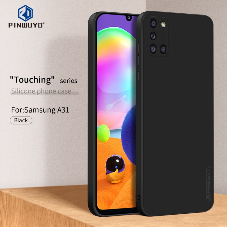 PINWUYO Touching Series Liquid Silicone TPU Shockproof Case, For Samsung Galaxy A31, For Samsung Galaxy A21s, For Samsung Galaxy A32 5G, For Samsung Galaxy A52 4G/5G, For Samsung Galaxy A72 4G/5G, For Samsung Galaxy A22 4G / M22  / M32                 ...
