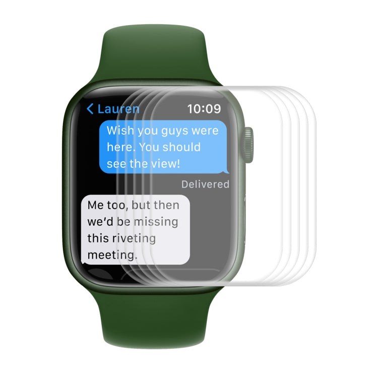 ENKAY Hat-Prince Case Friendly 3D Full Screen PET Curved Hot Bending HD Film For Apple Watch Series 9 / 8 / 7 45mm, 1 PC For Apple Watch Series 7 45mm, 2 PCS For Apple Watch Series 7 45mm, 5 PCS For Apple Watch Series 7 45mm                            ...