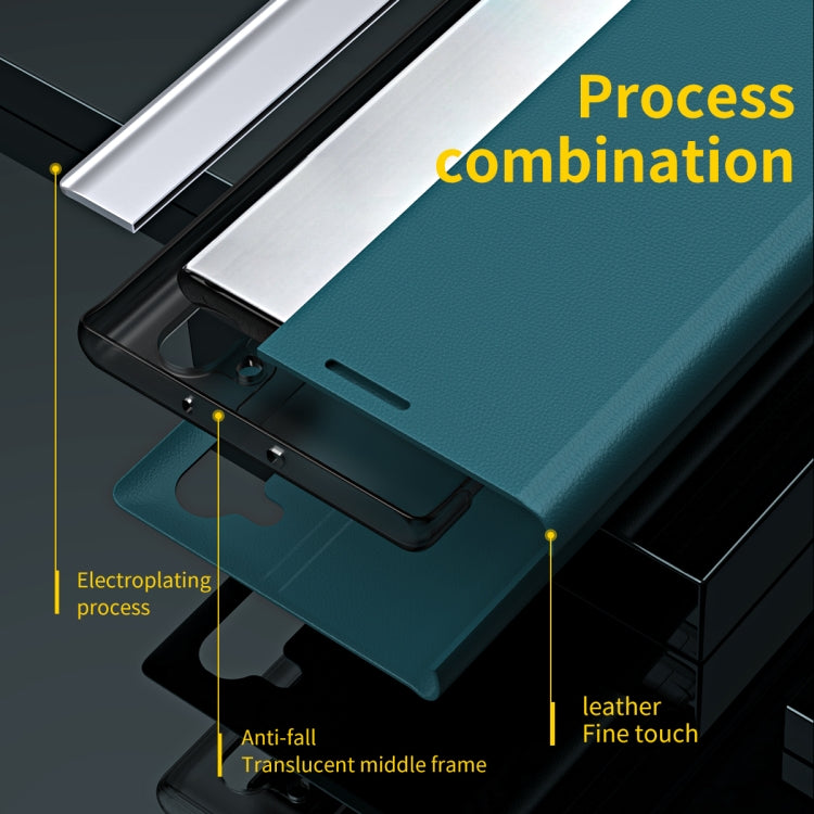 Side Electroplated Magnetic Ultra-Thin Horizontal Flip Leather Case with Holder, For Xiaomi Mi 11T / 11T Pro