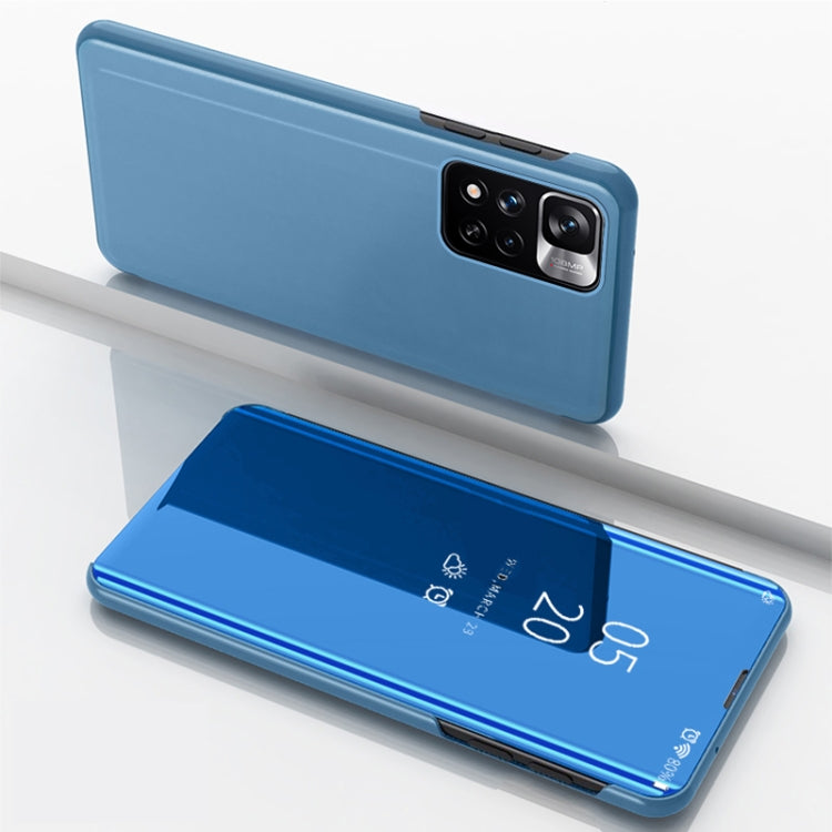 Plated Mirror Horizontal Flip Leather Case with Holder, For Xiaomi Redmi Note 11, For Xiaomi Redmi Note 11 Pro / Note 11 Pro+, For Xiaomi Redmi Note 11 Pro