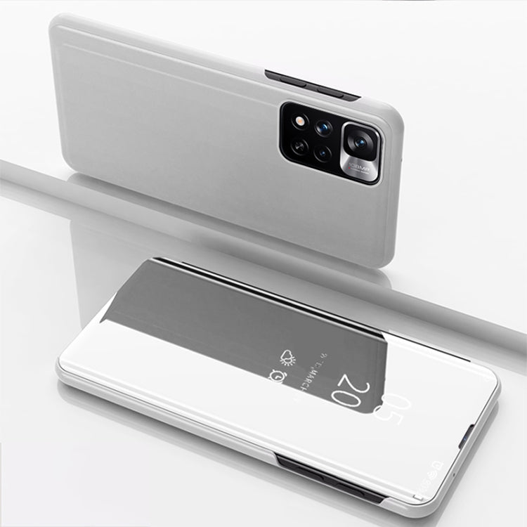 Plated Mirror Horizontal Flip Leather Case with Holder, For Xiaomi Redmi Note 11, For Xiaomi Redmi Note 11 Pro / Note 11 Pro+, For Xiaomi Redmi Note 11 Pro