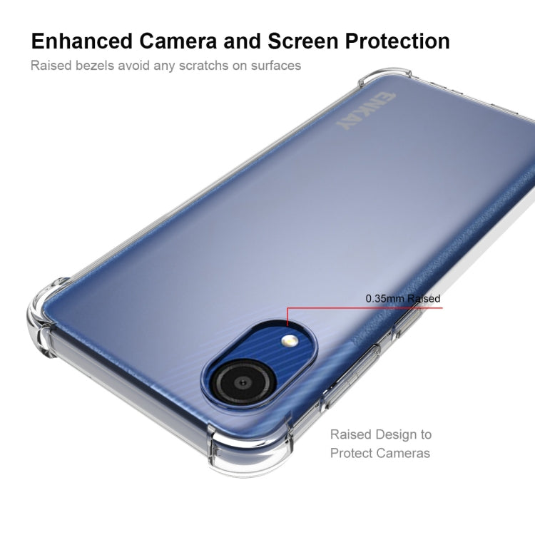ENKAY Transparent TPU Shockproof Case, For Samsung Galaxy A03 Core, For Samsung Galaxy A13 4G, For Samsung Galaxy A33 5G, For Samsung Galaxy A53 5G, For Samsung Galaxy A73