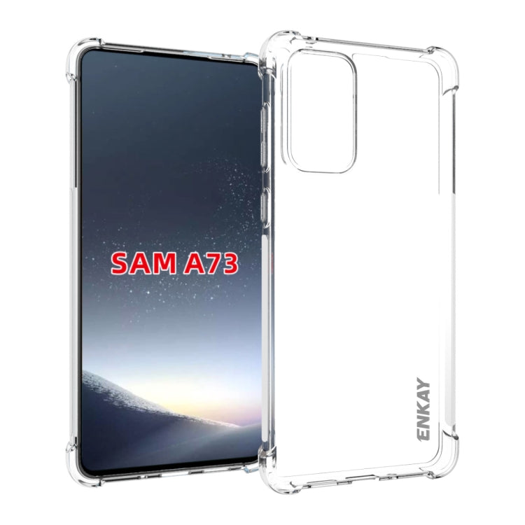 ENKAY Transparent TPU Shockproof Case, For Samsung Galaxy A03 Core, For Samsung Galaxy A13 4G, For Samsung Galaxy A33 5G, For Samsung Galaxy A53 5G, For Samsung Galaxy A73