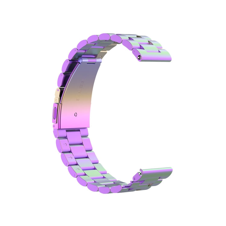 22mm Three Flat Buckle Stainless Steel Strap, 22mm Three Flat Buckle For Huawei Watch GT Runner / Watch GT 3 46mm