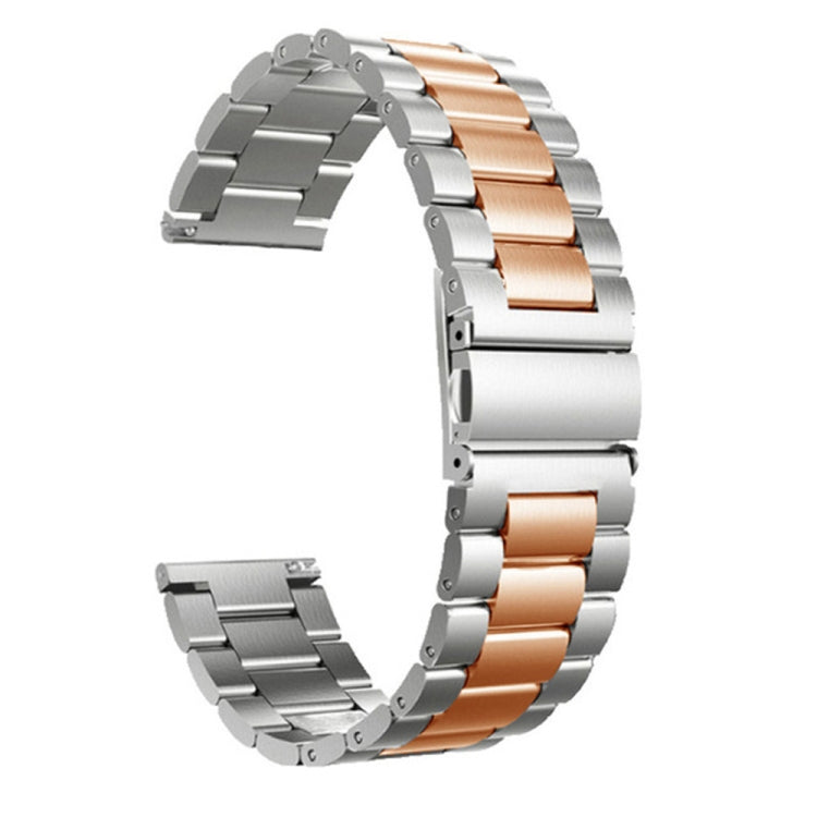 22mm Three Flat Buckle Stainless Steel Strap, 22mm Three Flat Buckle For Huawei Watch GT Runner / Watch GT 3 46mm
