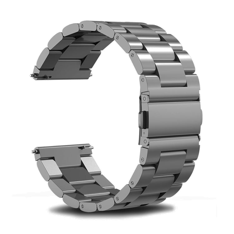 22mm Three Flat Buckle Stainless Steel Strap, 22mm Three Flat Buckle For Huawei Watch GT Runner / Watch GT 3 46mm