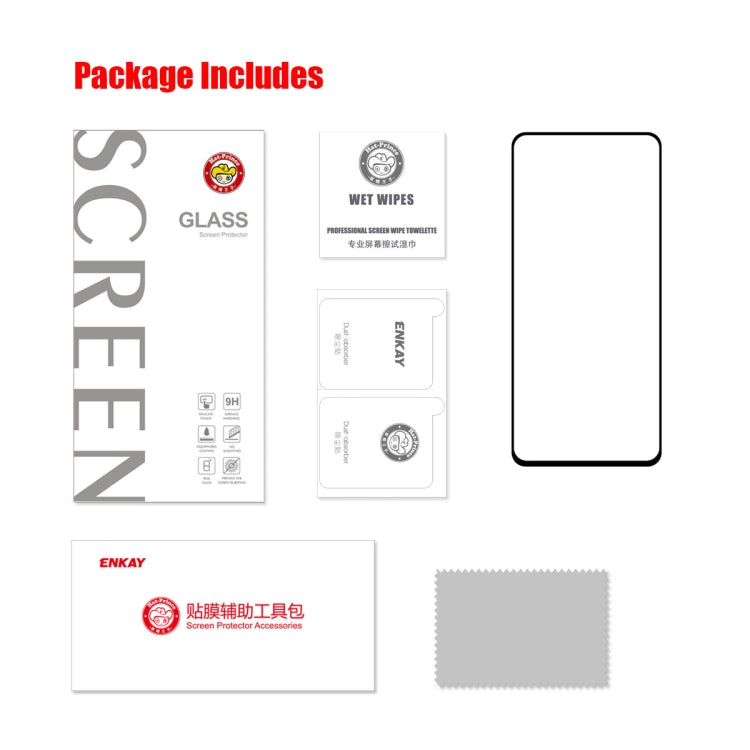 For Xiaomi Poco M4 Pro 5G ENKAY 0.26mm 9H Tempered Glass Full Film, 1 PCS, 2 PCS, 5 PCS, 10 PCS