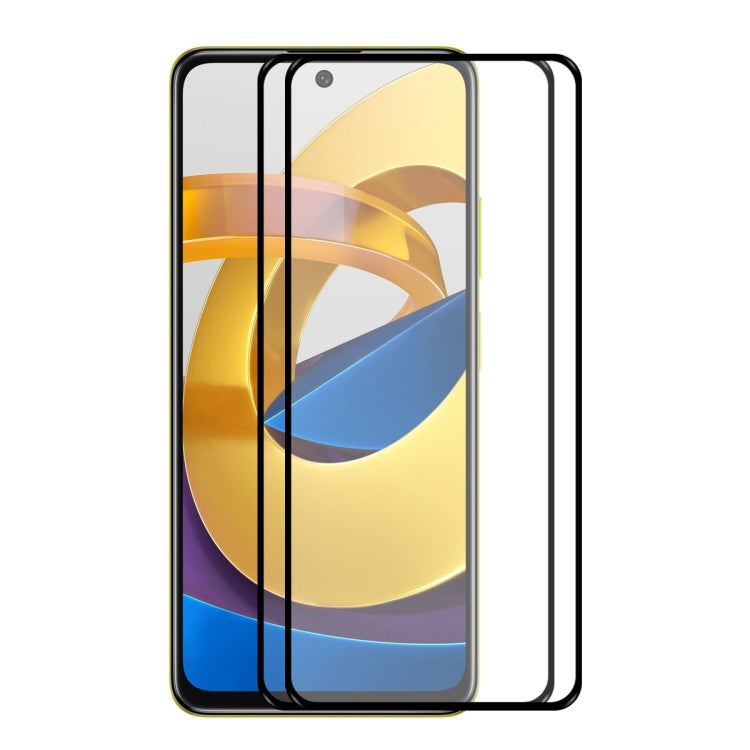 For Xiaomi Poco M4 Pro 5G ENKAY 0.26mm 9H Tempered Glass Full Film, 1 PCS, 2 PCS, 5 PCS, 10 PCS