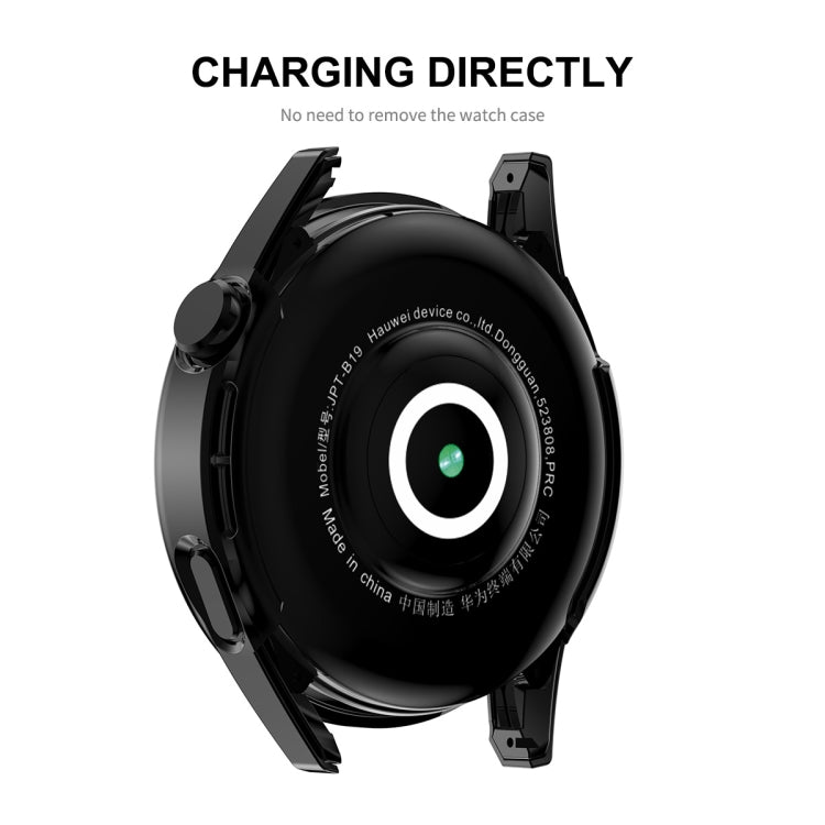 For Huawei Watch GT 3 46mm ENKAY Matte PC Frame + Tempered Glass Protector Case