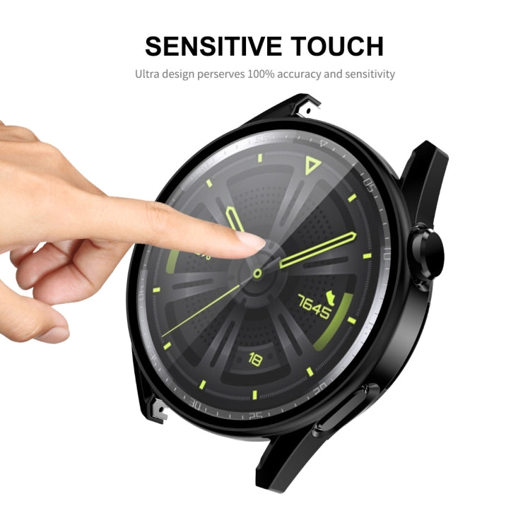 For Huawei Watch GT 3 46mm ENKAY Matte PC Frame + Tempered Glass Protector Case
