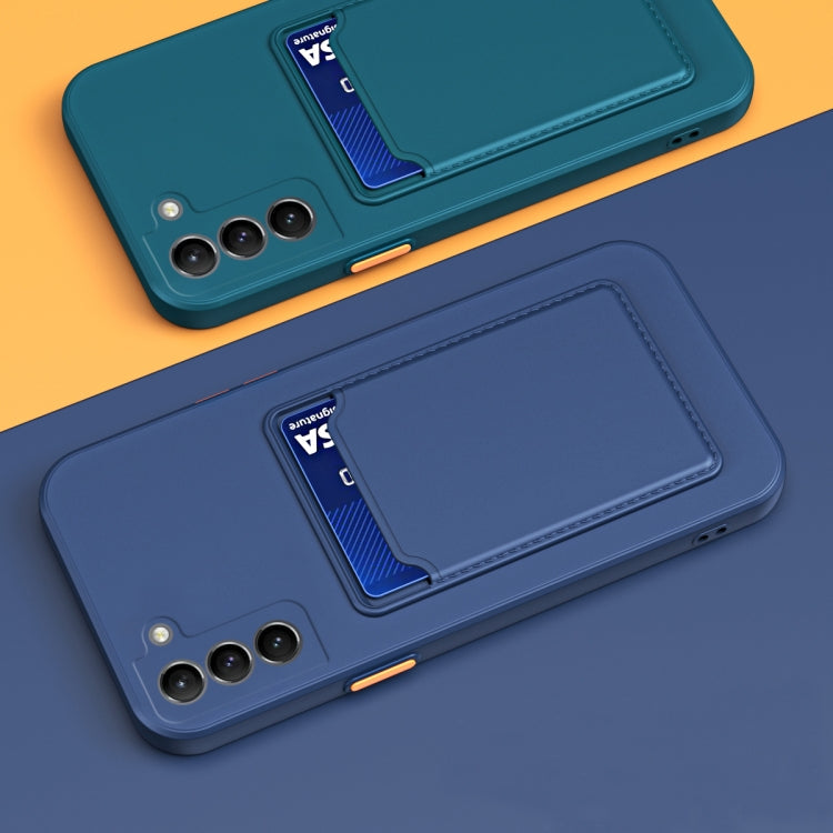 Skin Feel Card Contrast Color Button TPU Phone Case, For Samsung Galaxy S22 5G, For Samsung Galaxy S22+ 5G