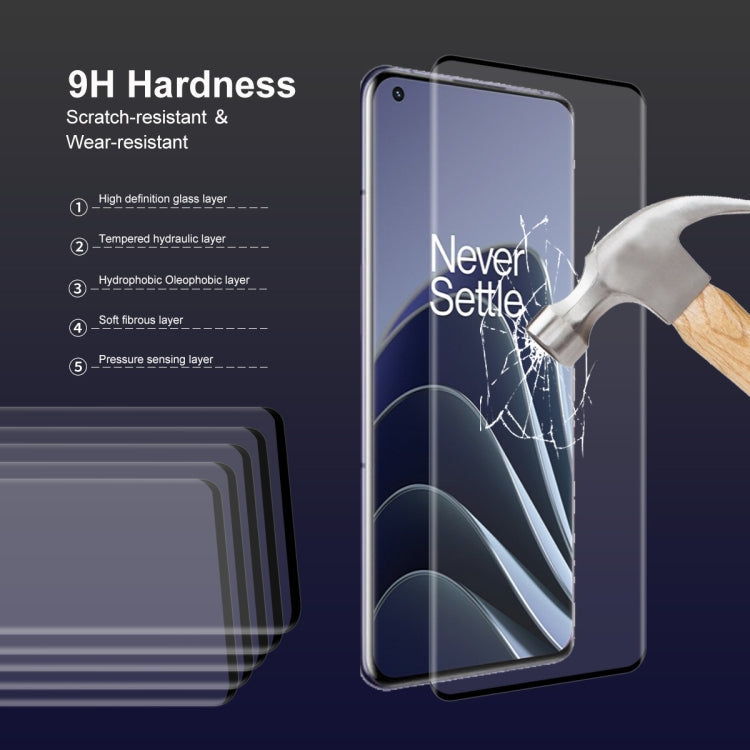 For OnePlus 10 Pro ENKAY 3D Hot Bending Explosion-proof Full Tempered Glass Film, 1 PCS, 2 PCS, 5 PCS