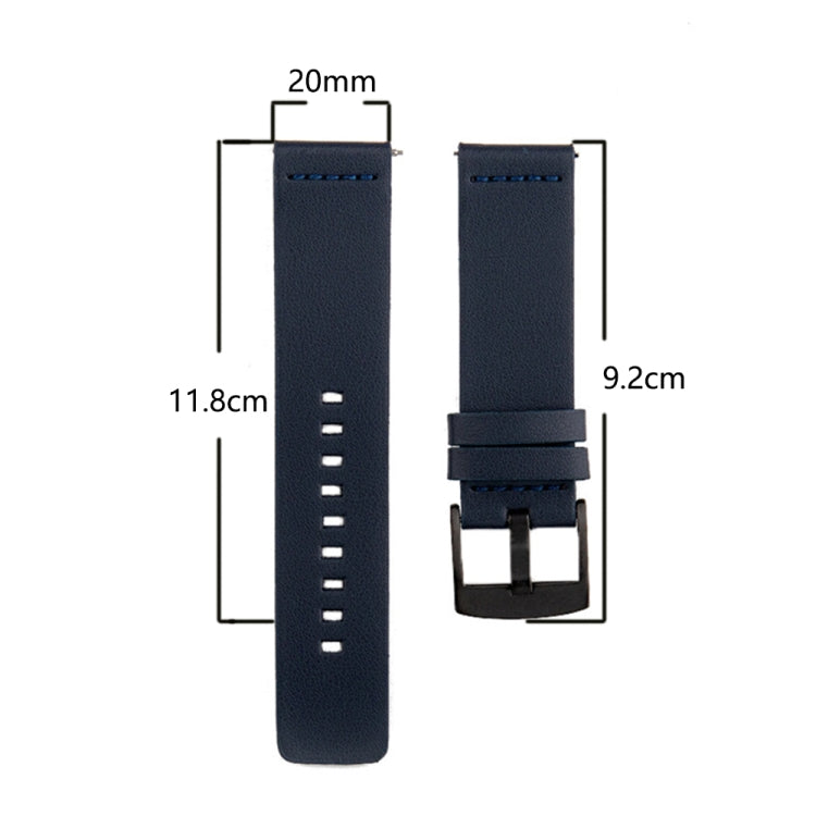 Leather Watch Strap, For Samsung Galaxy Watch 4 44mm, For Samsung Galaxy Watch 4 40mm, For Samsung Galaxy Watch 4 Classic 46mm, For Samsung Galaxy Watch 4 Classic 42mm, For Samsung Galaxy Watch Active 2 40mm, For Samsung Galaxy Watch Active 2 44mm     ...