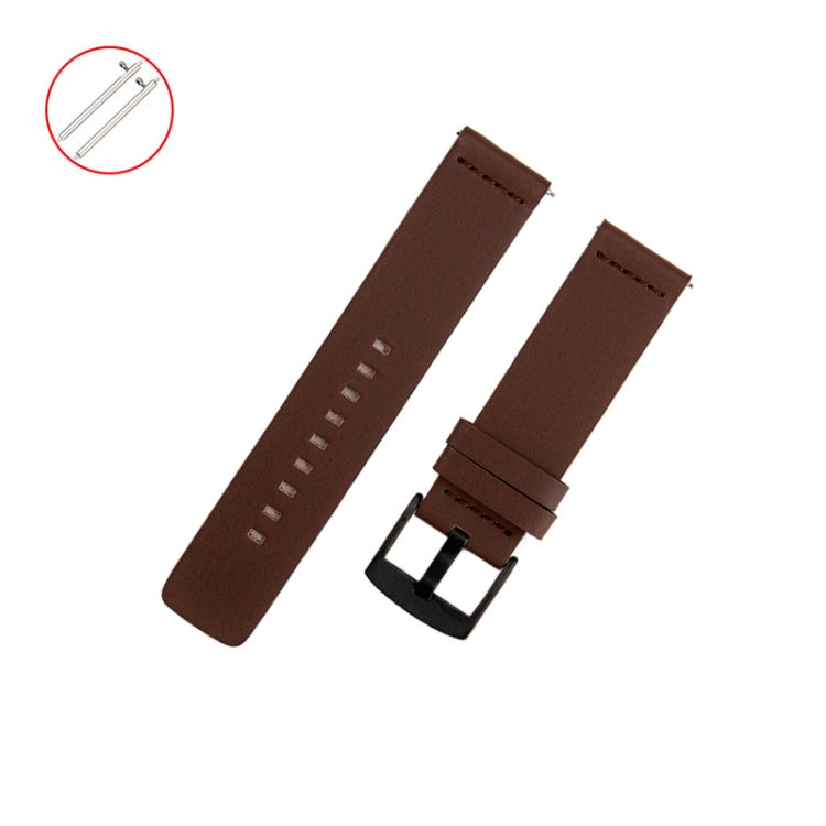 Leather Watch Strap, For Samsung Galaxy Watch 4 44mm, For Samsung Galaxy Watch 4 40mm, For Samsung Galaxy Watch 4 Classic 46mm, For Samsung Galaxy Watch 4 Classic 42mm, For Samsung Galaxy Watch Active 2 40mm, For Samsung Galaxy Watch Active 2 44mm     ...