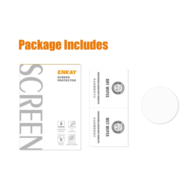 For Garmin Fenix 7X ENKAY 0.2mm 9H Tempered Glass Screen Protector Watch Film, 1 PC, 2 PCS, 5 PCS, 10 PCS