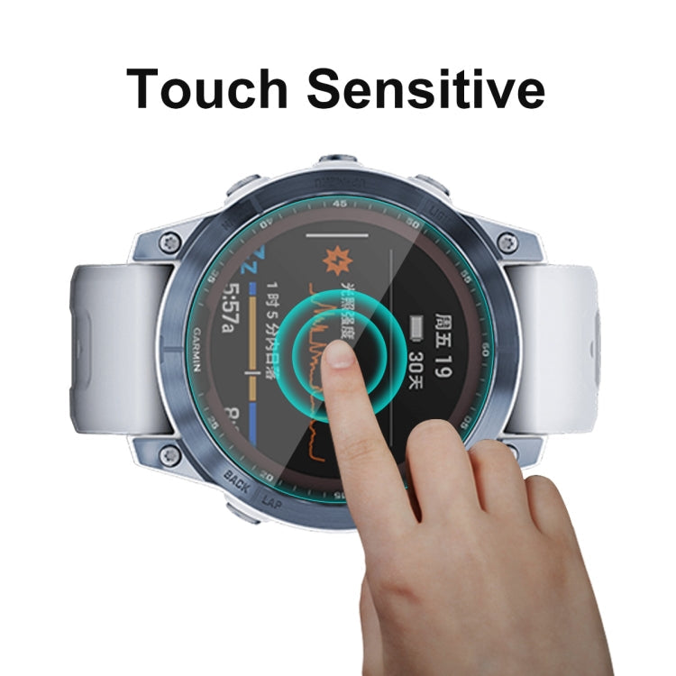 For Garmin Fenix 7X ENKAY 0.2mm 9H Tempered Glass Screen Protector Watch Film, 1 PC, 2 PCS, 5 PCS, 10 PCS