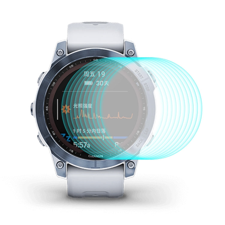 For Garmin Fenix 7X ENKAY 0.2mm 9H Tempered Glass Screen Protector Watch Film, 1 PC, 2 PCS, 5 PCS, 10 PCS