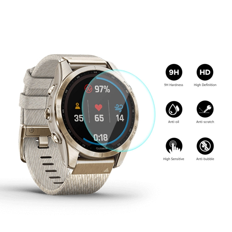 For Garmin Fenix 7S ENKAY 0.2mm 9H Tempered Glass Screen Protector Watch Film, 1 PC, 2 PCS, 5 PCS, 10 PCS